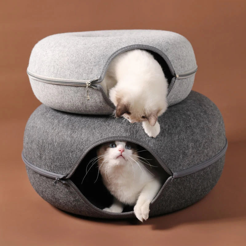 Cama Donut para Gatos – Descanso e Diversão juntos