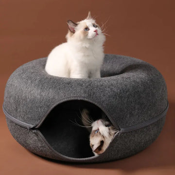Cama Donut para Gatos – Descanso e Diversão juntos